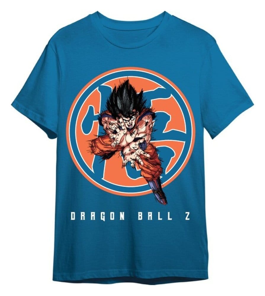 Dragon Ball Z Camiseta Goku Azul Marino Talla S