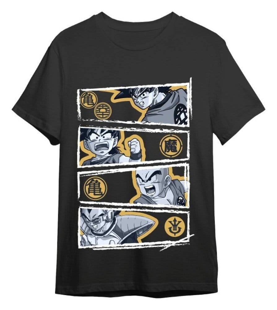 Dragon Ball Z Camiseta Vegeta Negro Talla XL