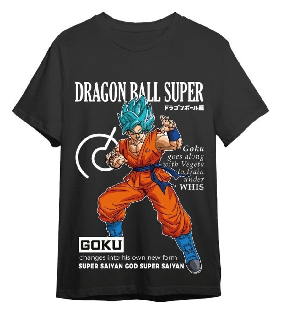 Dragon Ball Super Camiseta Goku Training Negro Talla XL