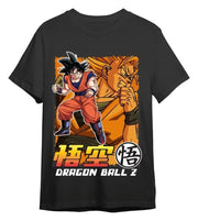 Dragon Ball Z Camiseta Goku & Super Saiyan Negro Talla L