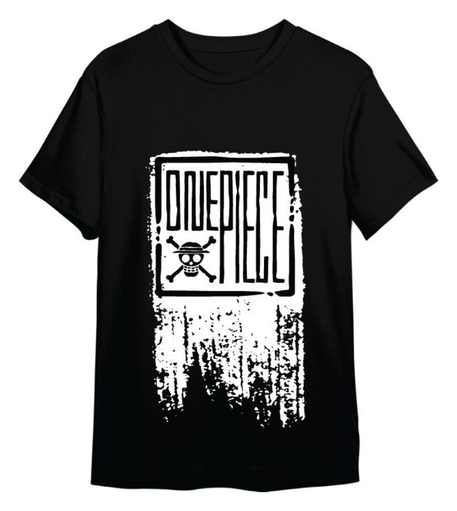 One Piece Camiseta One Piece Logo Negro Talla M Frikytopia