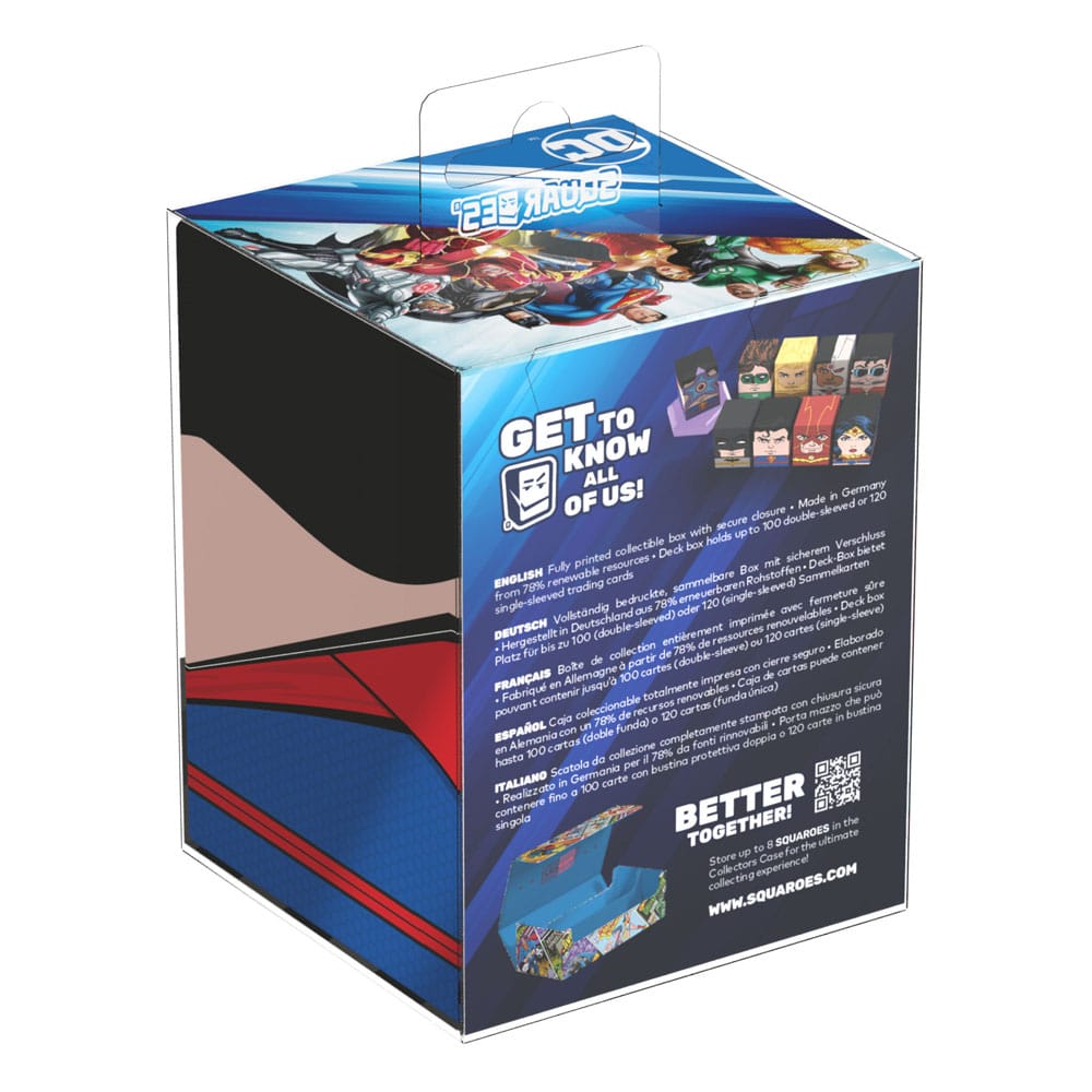 Caja de mazo squaroes dc justice league superman