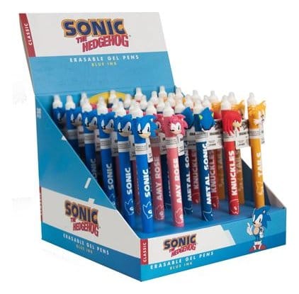 Sonic - The Hedgehog Bolígrafo de gel borrable Characters Expositor (30)