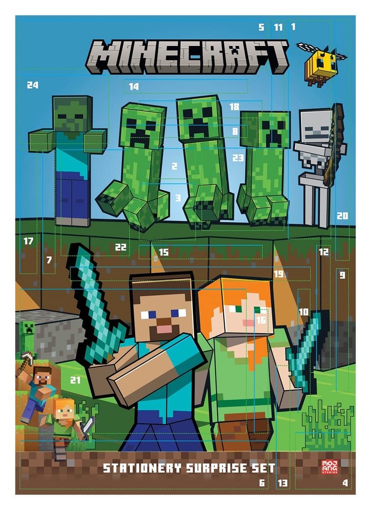 Minecraft (2027) Calendario de Adviento Expositor (12)