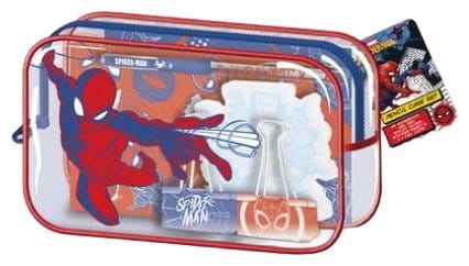 Spider-Man Set de Papelería con Estuche Red, White and Blue Expositor (6)