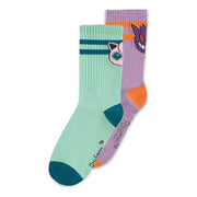 Pokémon Pack de 2 Pares de Calcetines Heads Grey 35-38
