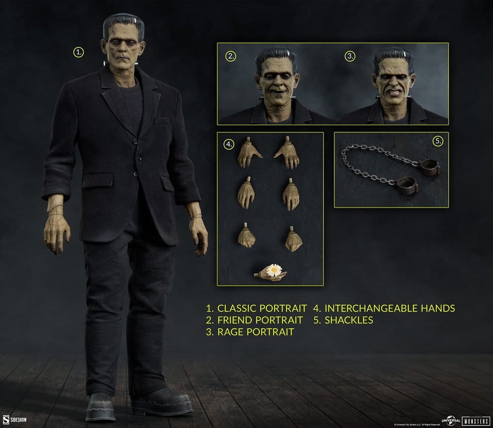 Universal Monsters Figura 1/6 Frankenstein (Deluxe Edition) 33 cm