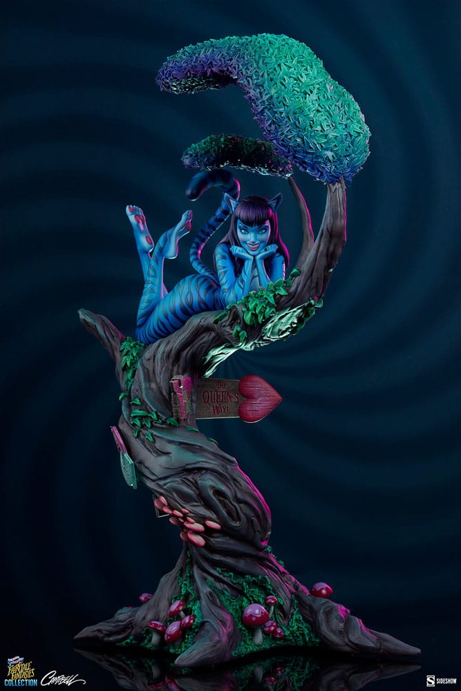 Fairytale Fantasies Collection Estatua Lady Cheshire Cat 63 cm