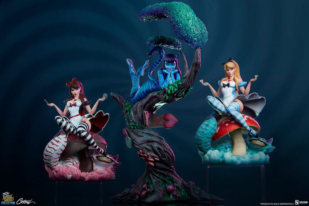Fairytale Fantasies Collection Estatua Lady Cheshire Cat 63 cm