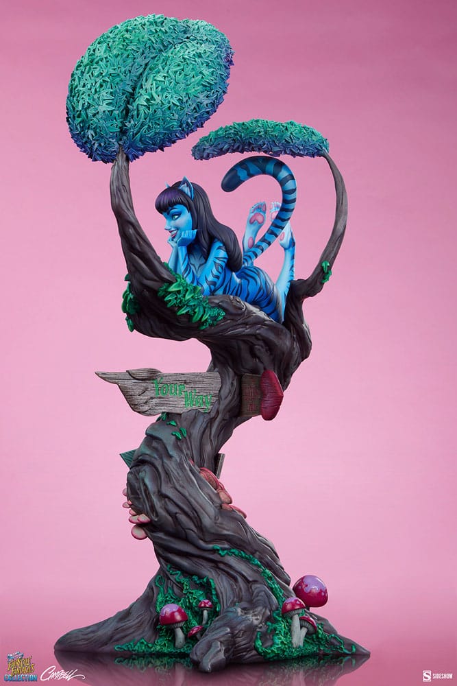 Fairytale Fantasies Collection Estatua Lady Cheshire Cat 63 cm
