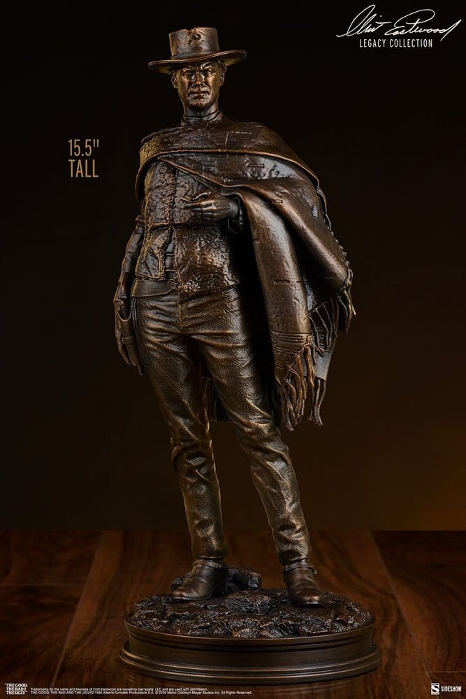 El Bueno, el Feo y el Malo Estatua The Man with No Name (Faux Bronze) 39 cm