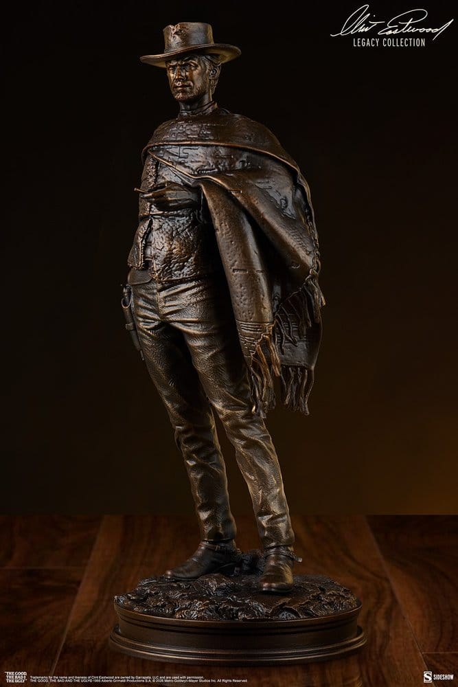 El Bueno, el Feo y el Malo Estatua The Man with No Name (Faux Bronze) 39 cm