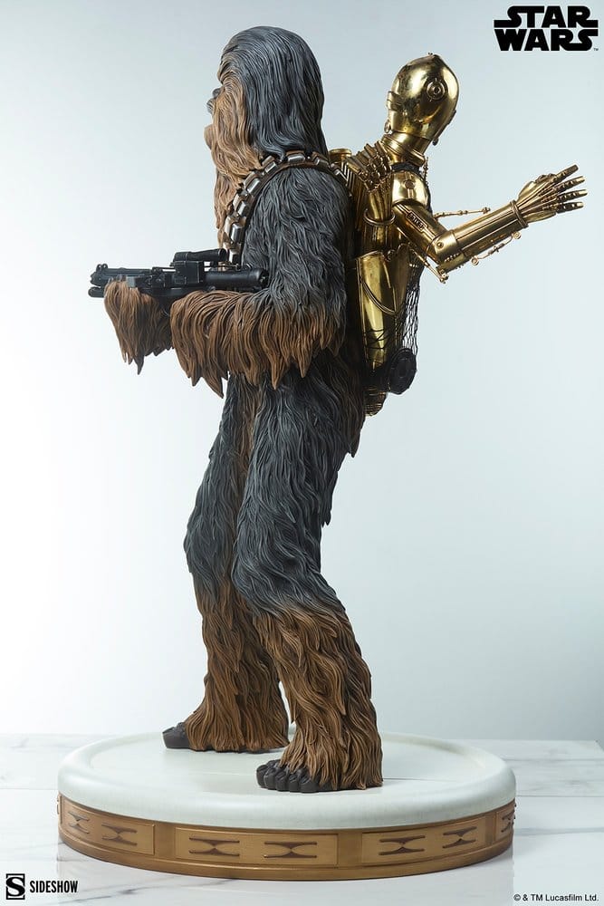 Star Wars Premium Format Estatua Chewbacca and C-3PO 63 cm