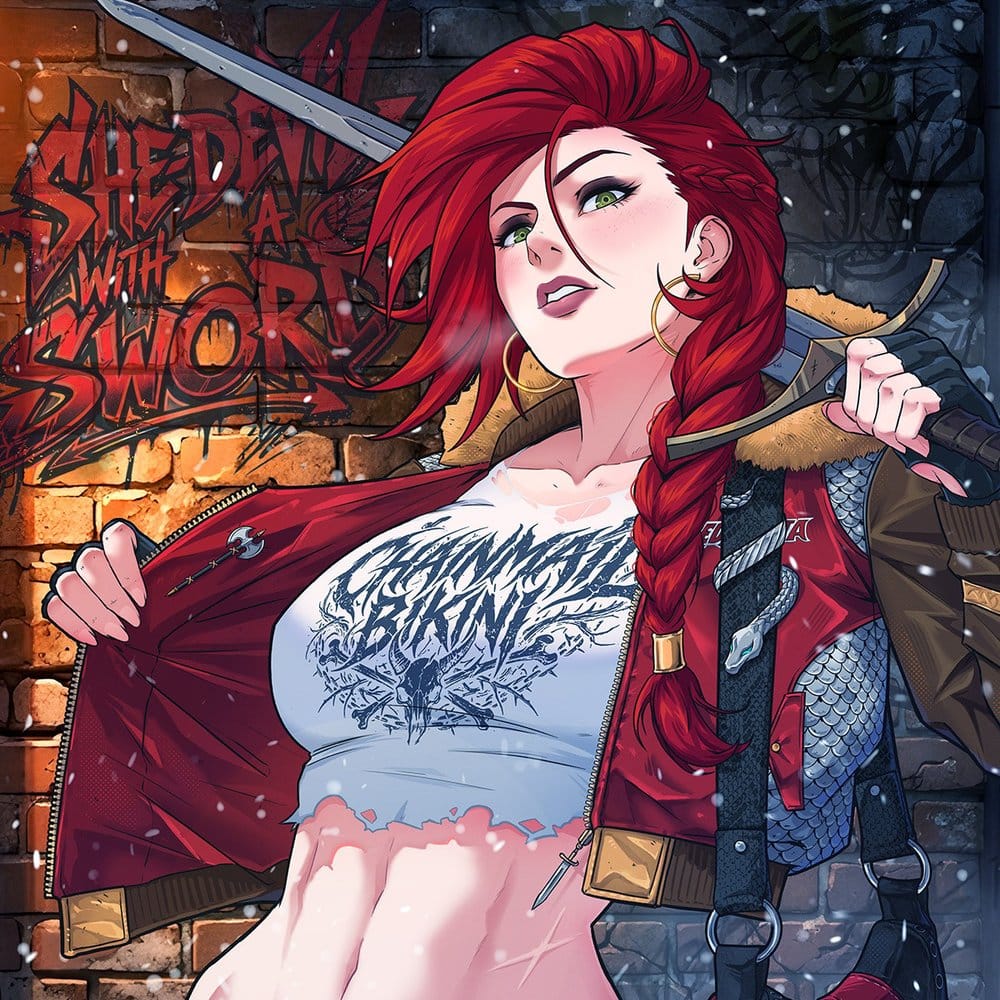 Dynamite Entertainment Litografia Red Sonja 61 x 41 cm - sin marco