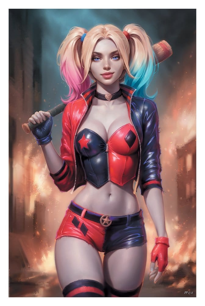 DC Comics Litografia Harley Quinn 41 x 61 cm - sin marco