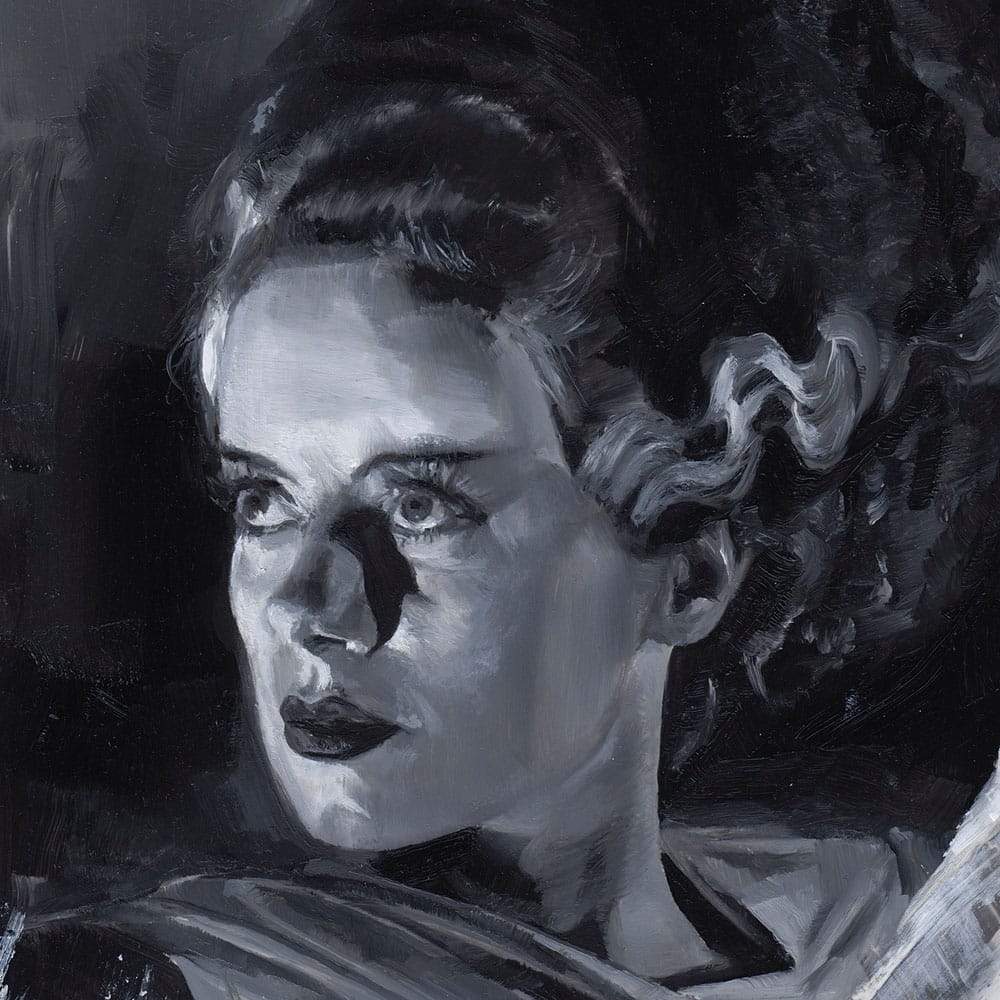 La novia de Frankenstein Litografia Bride of Frankenstein by Chris Valentine 41 x 31 cm - sin marco