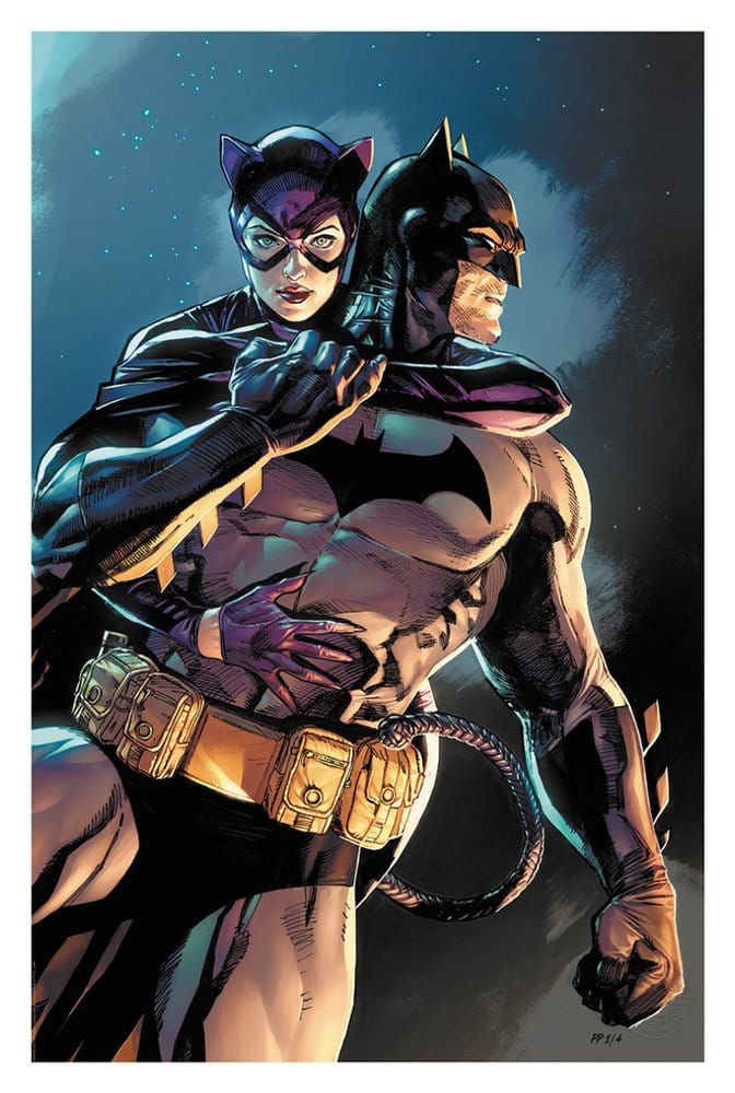 DC Comics Litografia Batman & Catwoman 61 x 41 cm - sin marco Frikytopia