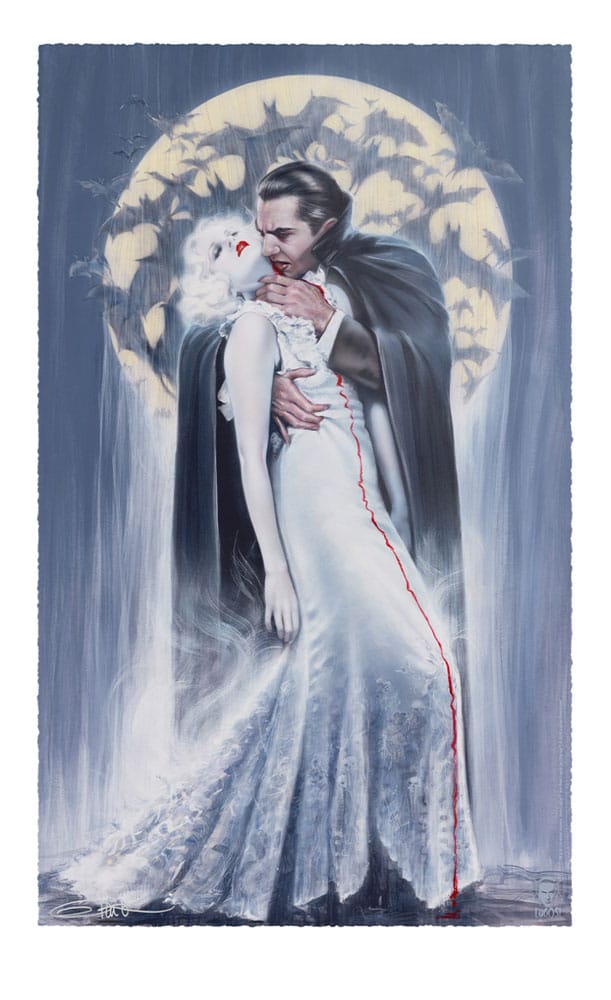 Dracula Litografia The Kiss by Olivia De Berardinis 70 x 43 cm - sin marco Frikytopia