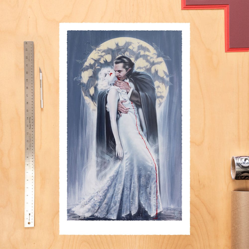 Dracula Litografia The Kiss by Olivia De Berardinis 70 x 43 cm - sin marco