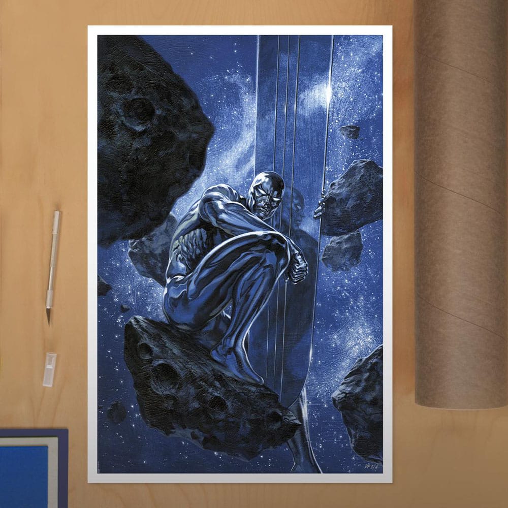 Marvel Litografia Silver Surfer: Ghost Light 61 x 41 cm - sin marco