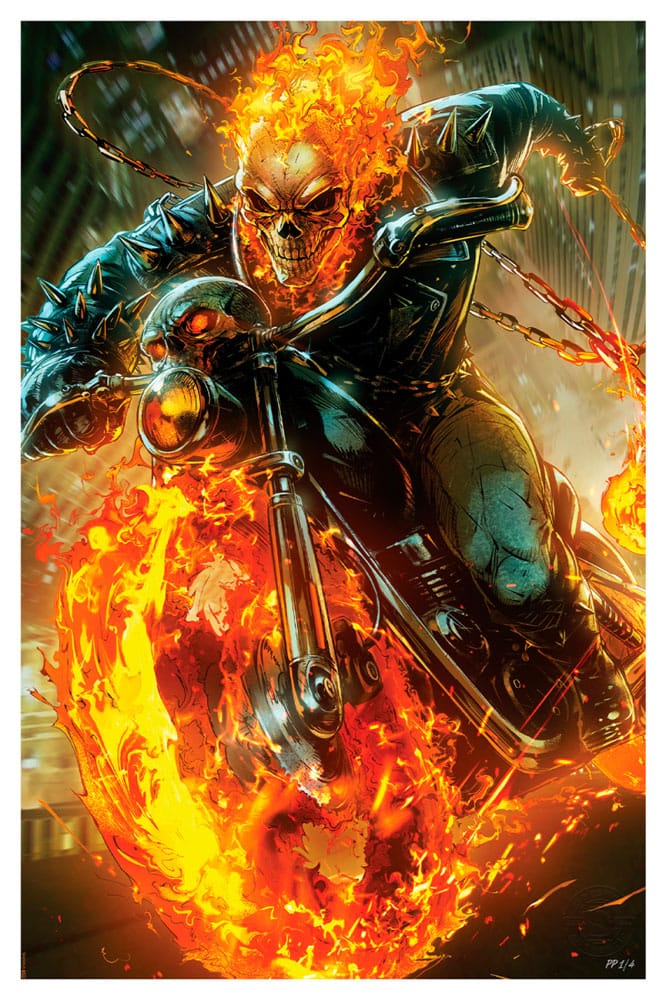 Marvel Litografia Cosmic Ghost Rider 61 x 41 cm - sin marco Frikytopia