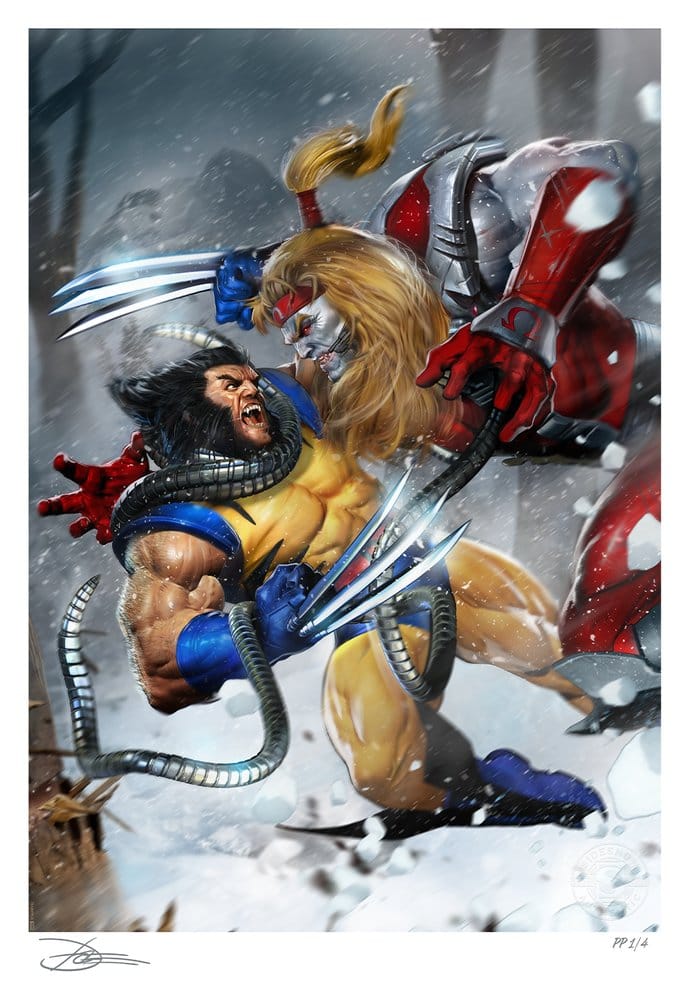 Marvel Litografia Wolverine vs Omega Red 46 x 61 cm - sin marco Frikytopia