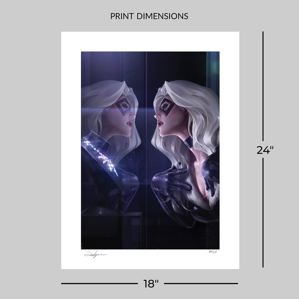 Marvel Litografia Black Cat 46 x 61 cm - sin marco