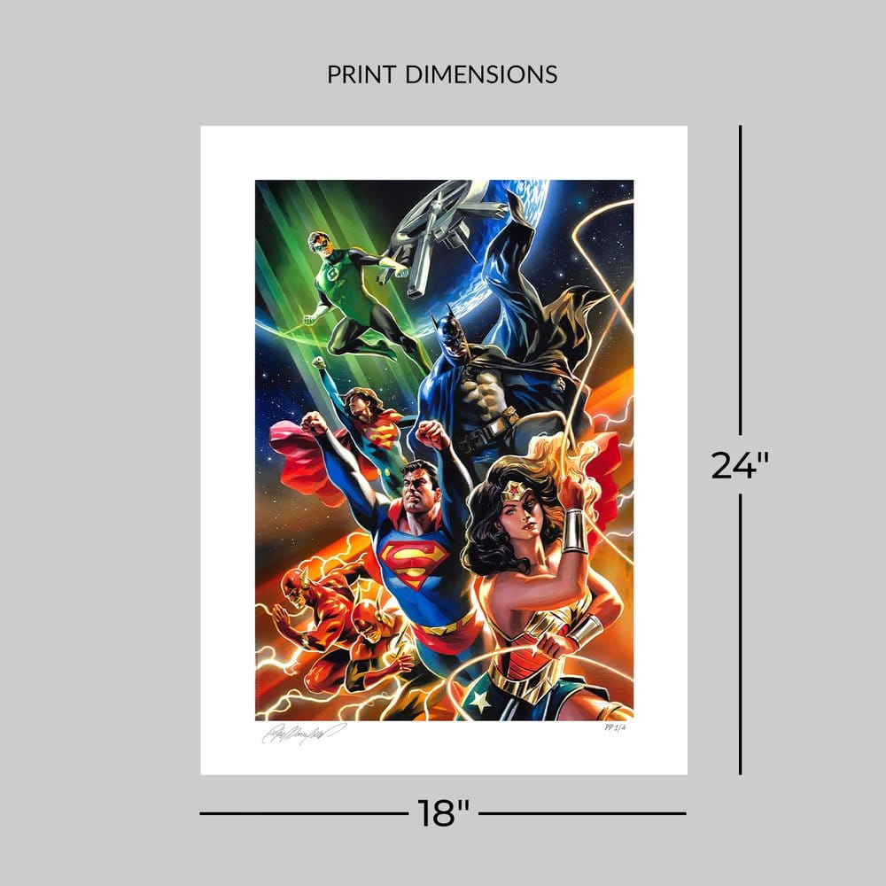 DC Comics Litografia Justice League Unlimited 46 x 61 cm - sin marco