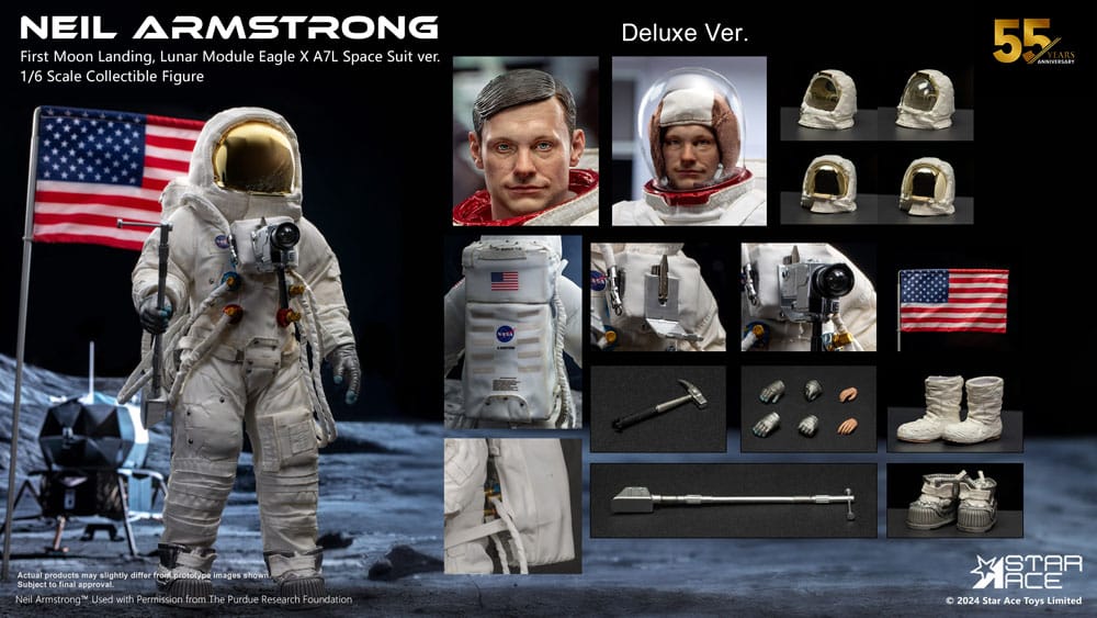 Neil Armstrong Figura 1/6 Neil Armstrong Deluxe Version 30 cm