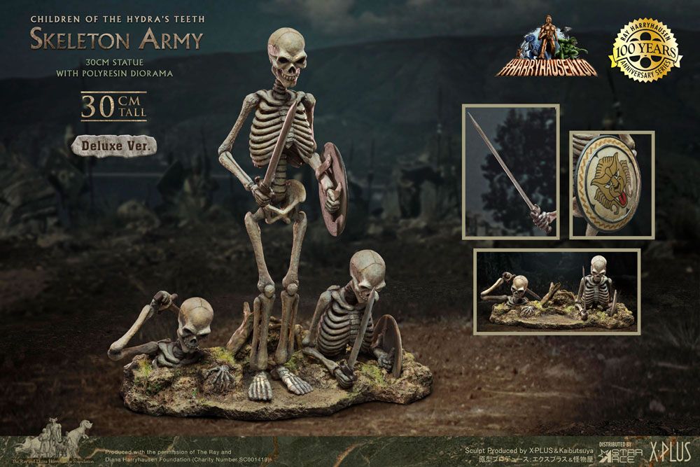 RAY HARRYHAUSEN SKELETON ARMY DLX Estatua
