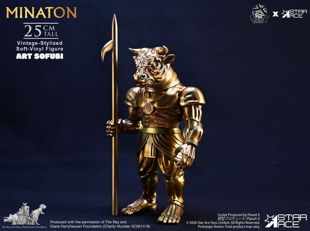 Ray Harryhausen Estatua Soft Vinyl Minaton Vintage-Style 25 cm