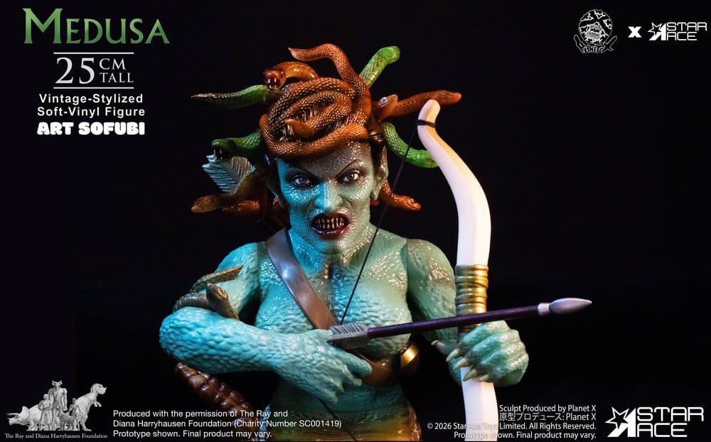 Ray Harryhausen Estatua Soft Vinyl Medusa (Vintage-Style) 25 cm