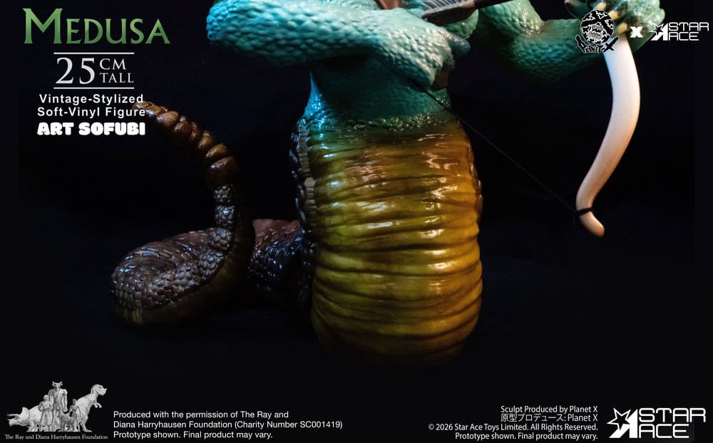 Ray Harryhausen Estatua Soft Vinyl Medusa (Vintage-Style) 25 cm