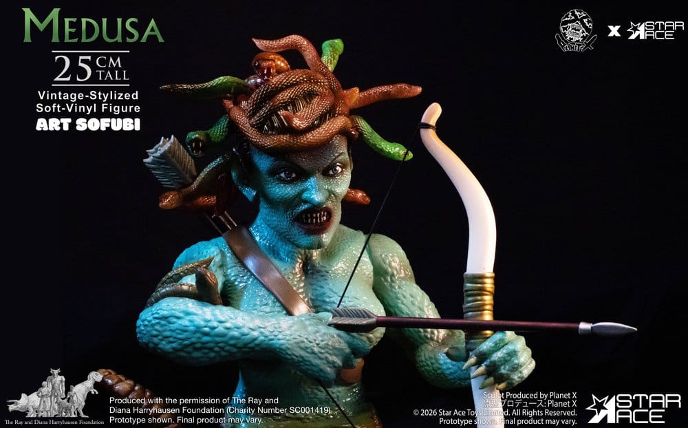 Ray Harryhausen Estatua Soft Vinyl Medusa (Vintage-Style) 25 cm
