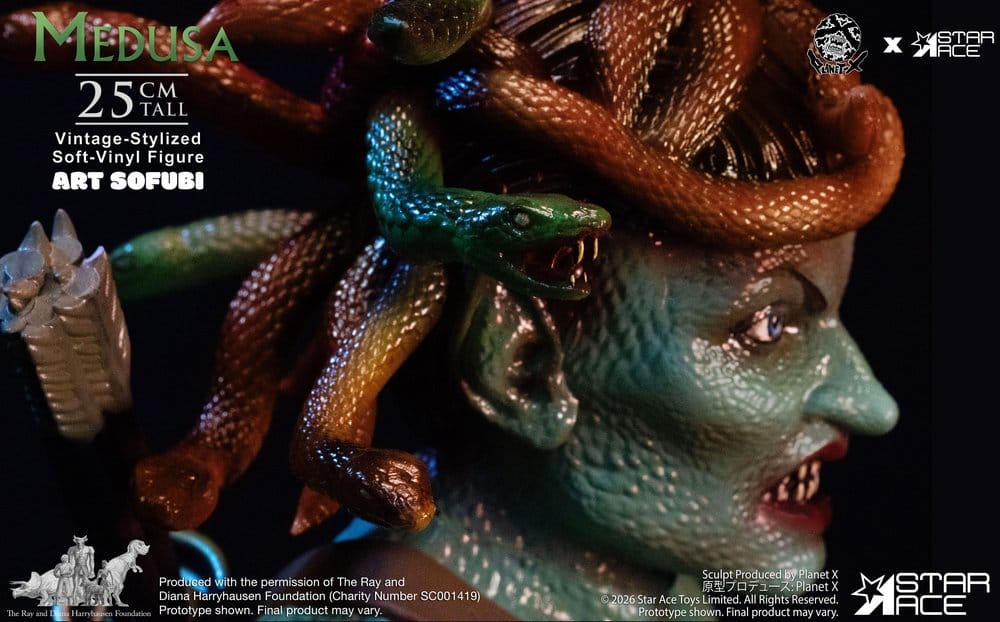 Ray Harryhausen Estatua Soft Vinyl Medusa (Vintage-Style) 25 cm