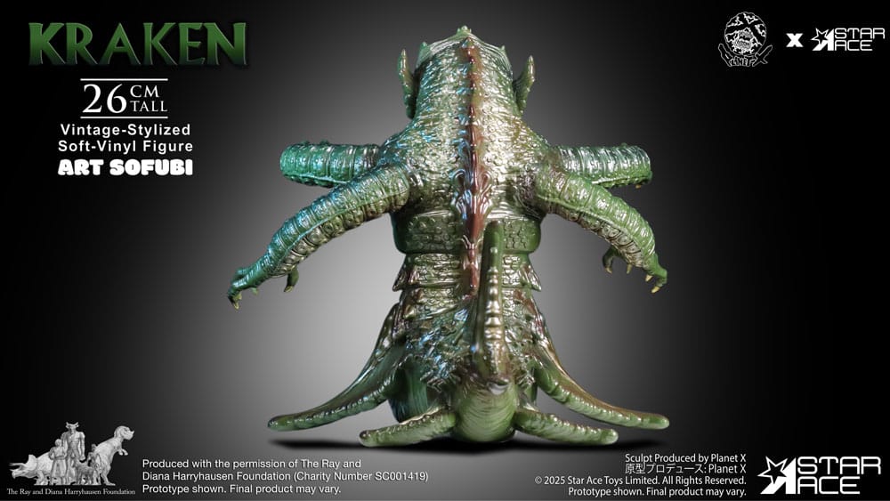 Ray Harryhausen's Estatua Soft Vinyl The Kraken Vintage Style 25 cm