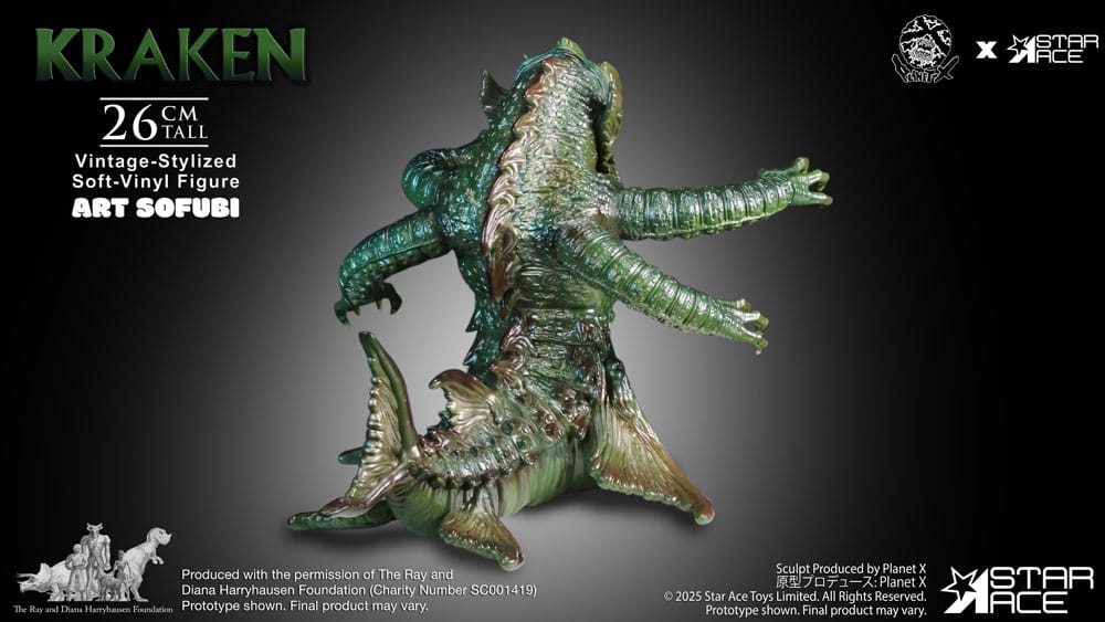 Ray Harryhausen's Estatua Soft Vinyl The Kraken Vintage Style 25 cm