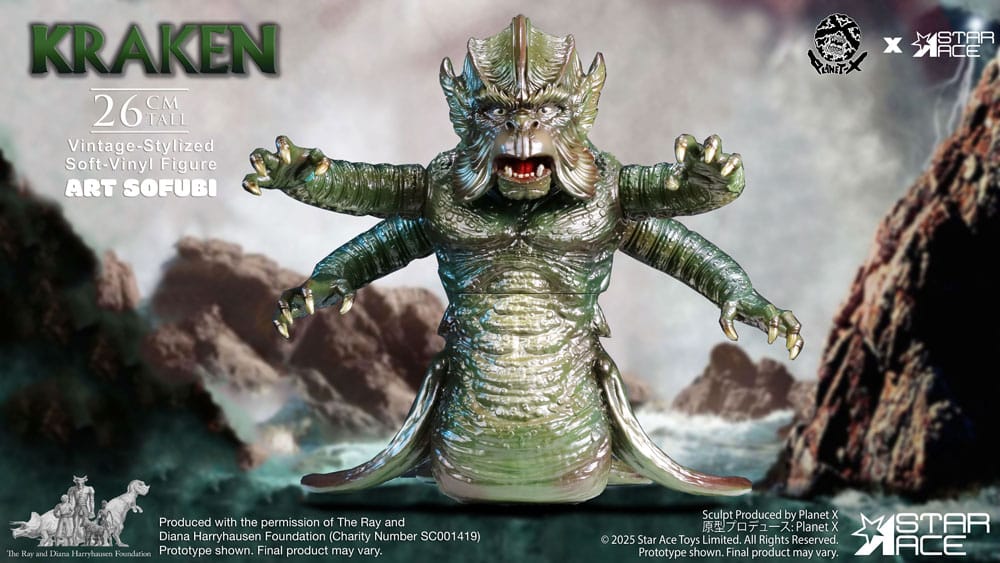 Ray Harryhausen's Estatua Soft Vinyl The Kraken Vintage Style 25 cm