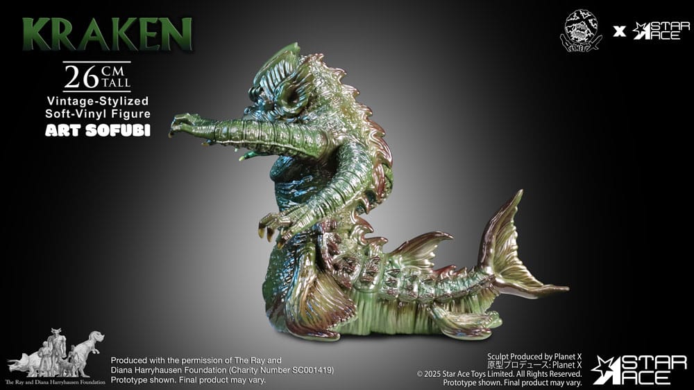 Ray Harryhausen's Estatua Soft Vinyl The Kraken Vintage Style 25 cm