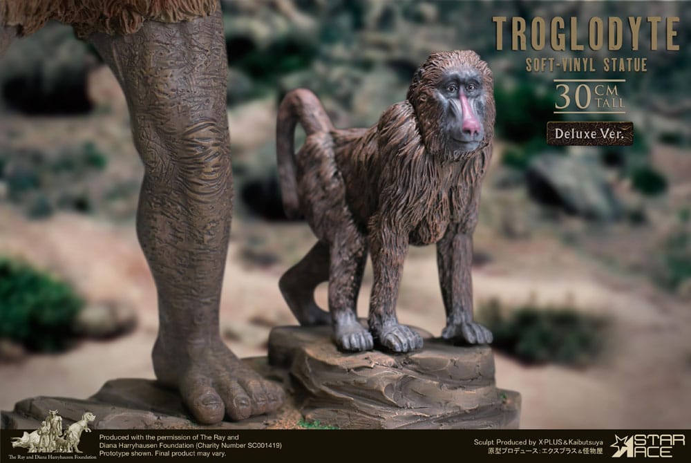 Ray Harryhausen's Estatua Soft Vinyl Troglodyte Deluxe Version 30 cm