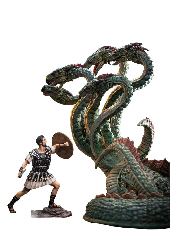 Ray Harryhausen Painted Statue Hydra with Jason Warrior Resin Statue 30 cm Frikytopia
