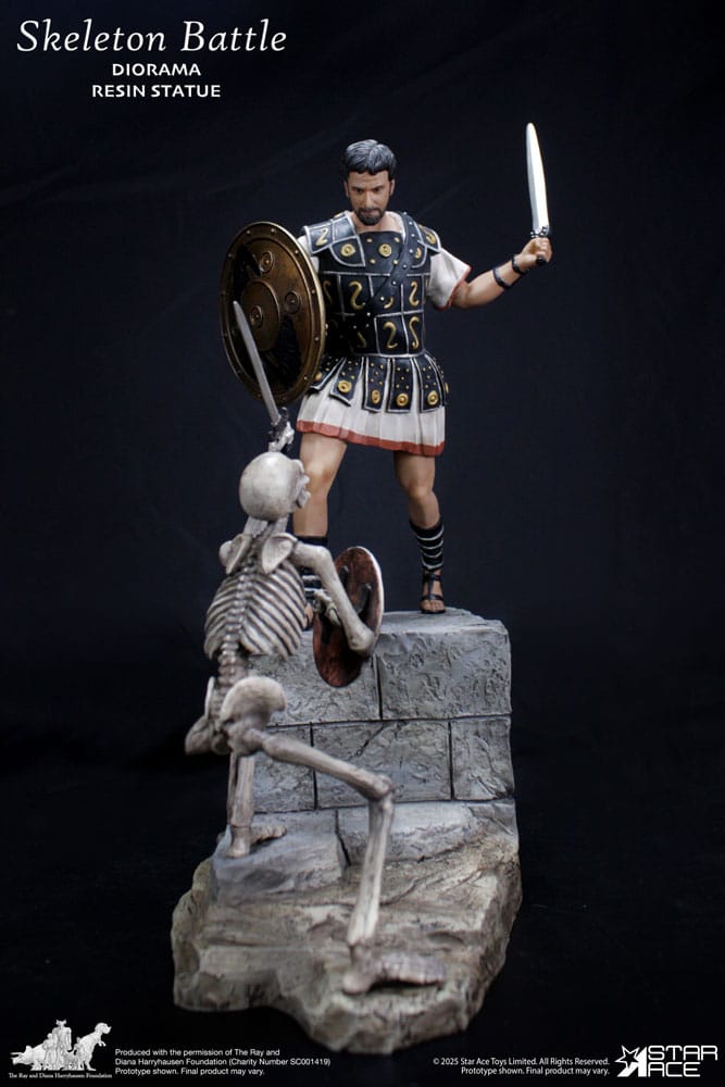 Ray Harryhausen Estatua 1/8 Skeleton Battle Scene 30 cm