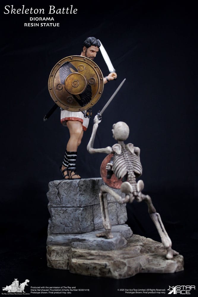 Ray Harryhausen Estatua 1/8 Skeleton Battle Scene 30 cm