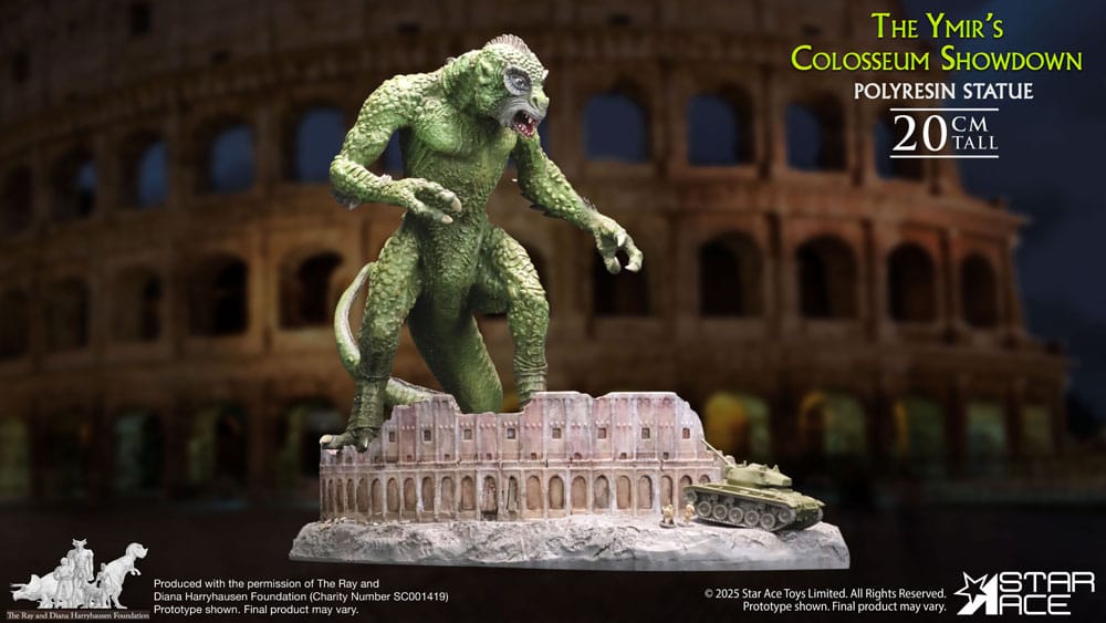 Ray Harryhausen Estatua 1/8 The Ymir's Colosseum Showdown 20 cm