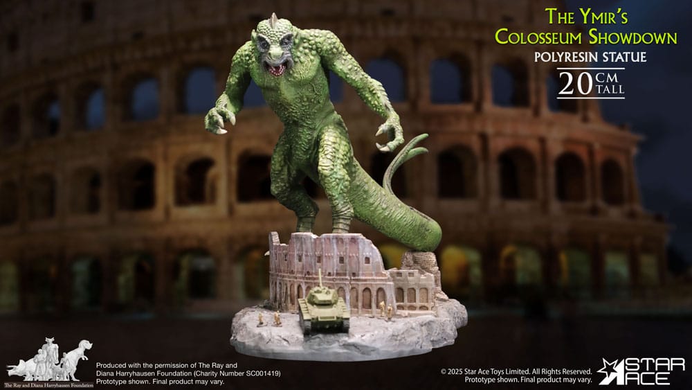 Ray Harryhausen Estatua 1/8 The Ymir's Colosseum Showdown 20 cm