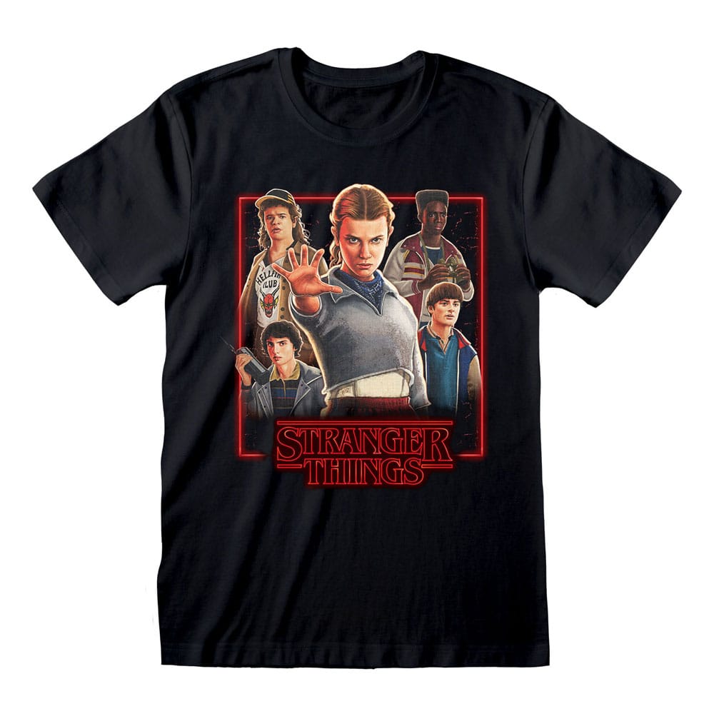 Stranger Things Camiseta Characters in Glowing Box talla M