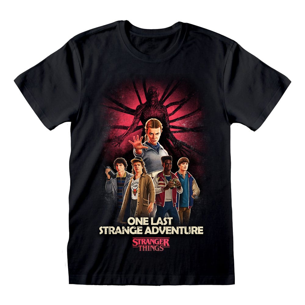 Stranger Things Camiseta Group Artwork One Last Strange Adventure Colour talla S Frikytopia