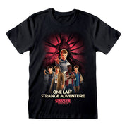 Stranger Things Camiseta Group Artwork One Last Strange Adventure Colour talla XL