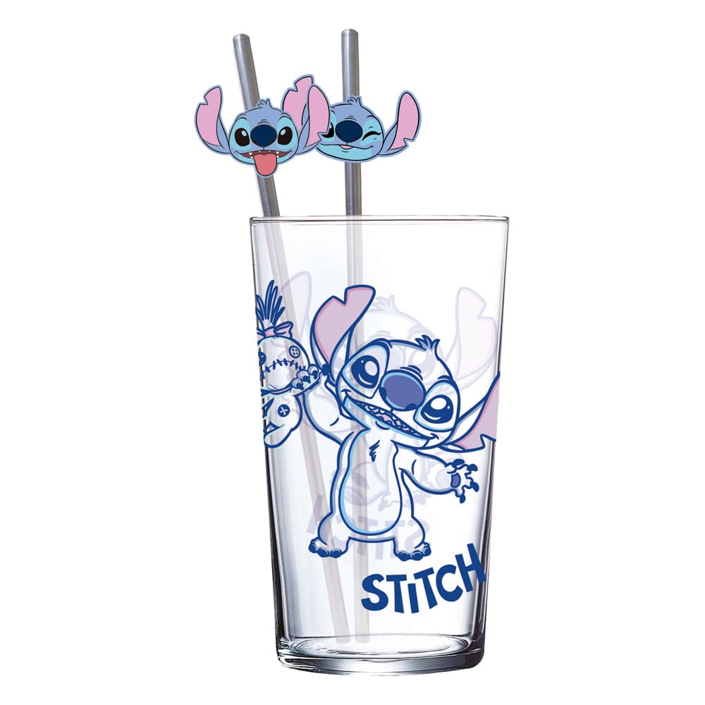Lilo & Stitch Vaso Tumbler con pajitas Stitch 485 ml Frikytopia