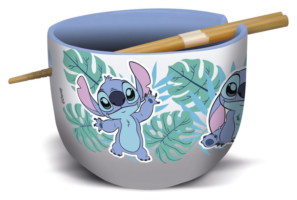 Lilo & Stitch Bol para Ramen con Palillos Stitch Aloha
